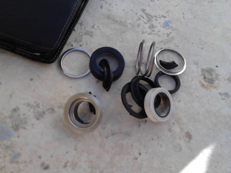 cambio de sellos mecanicos de turbina y bomba